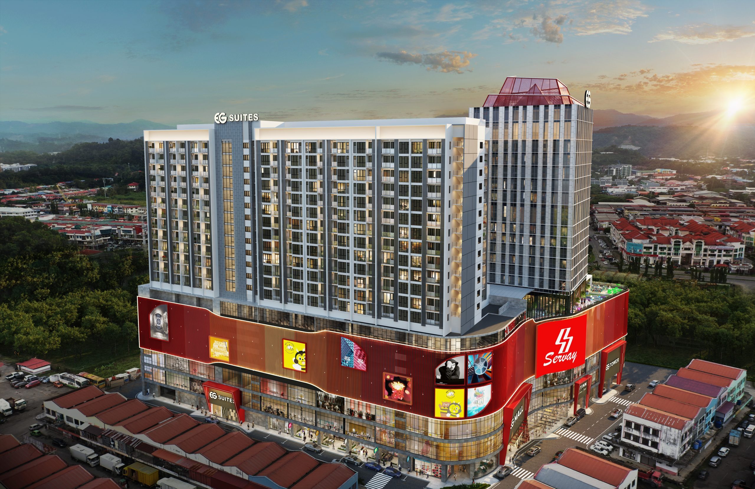 EG Development architectural concept imagery for Putatan